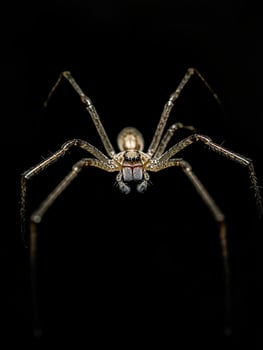 Spider isolated on black background photo
