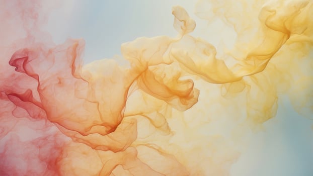 Pale yellow watercolor wash for a gentle background. photo