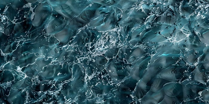 a close up of a blue ocean with waves photo
