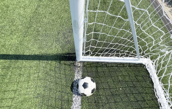 The ball hammered into a gate photo