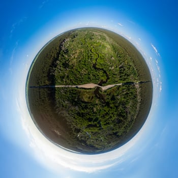 picture of winding river photo