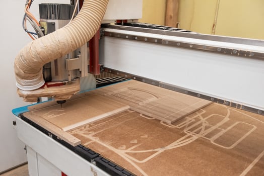 Wooden furniture production. photo