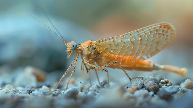 Insects engaged in a duel for dominance. photo