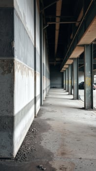 Concrete Columns Underneath a Bridge photo