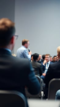 Blurred Business Meeting photo