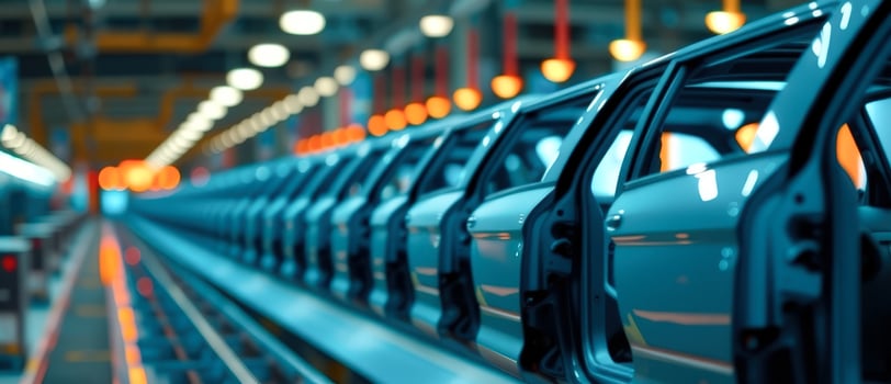New Cars on the Assembly Line photo