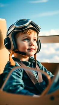 Young Pilot Gazing at the Horizon photo