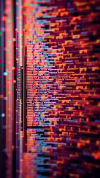 Abstract Red Code photo