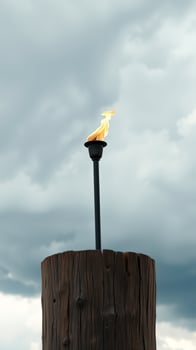 A Torch Against the Stormy Sky photo