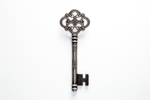 Unlock the door to new possibilities with this beautiful silver key photo