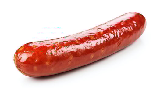 A delicious grilled sausage, perfect for a summer cookout. photo