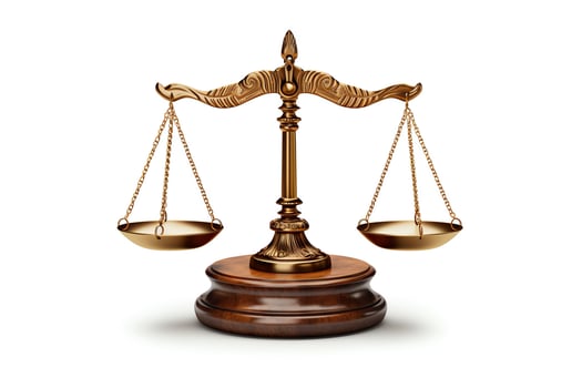 The scales of justice weigh the evidence,In the pursuit of truth and righteousness photo