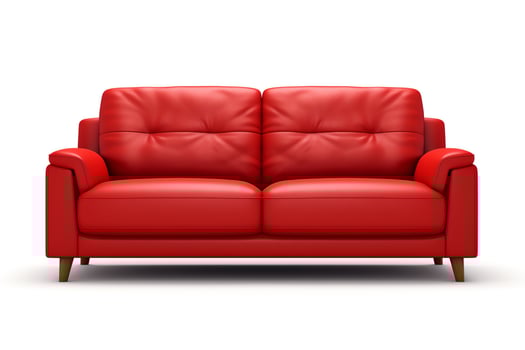 Elegant modern sofa, available in highresolution , isolated on a white background for living room furniture catalogs and online stores photo