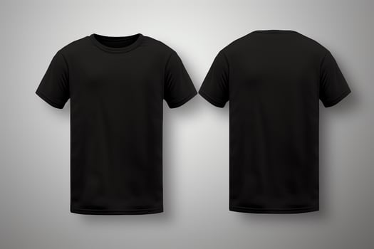 Create a photorealistic image of a black t-shirt photo