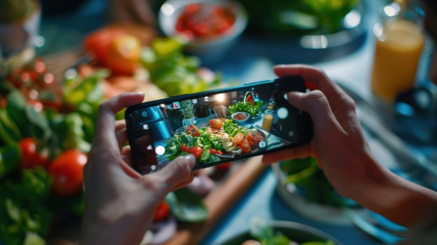 A Colorful Feast Captured Through the Lens of a Smartphone photo