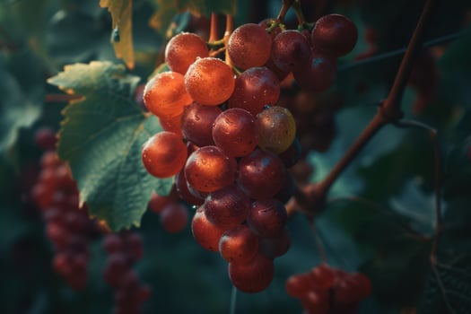 Grapes on the vine photo