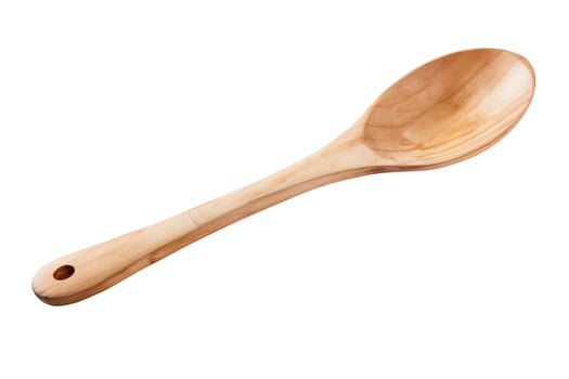A wooden spoon is a kitchen utensil used for stirring and serving food photo