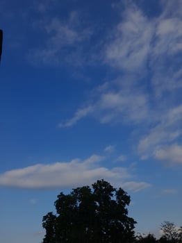 White clouds on the blue sky perfect for the background photo