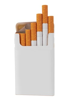 cigarettes on white photo