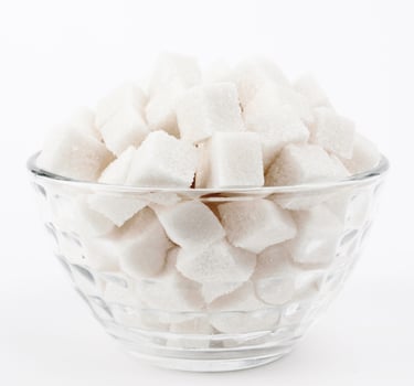 Cubes of sugar photo