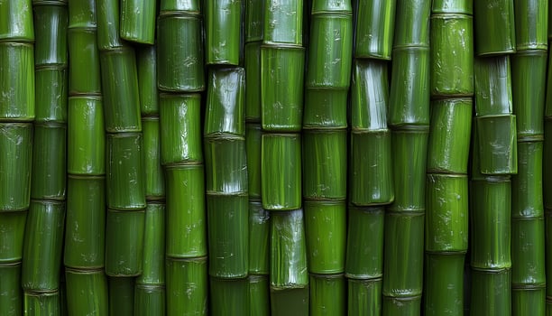 Green bamboo pattern natural branch tree organic environment background photo