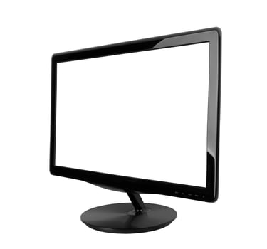 monitor on white photo
