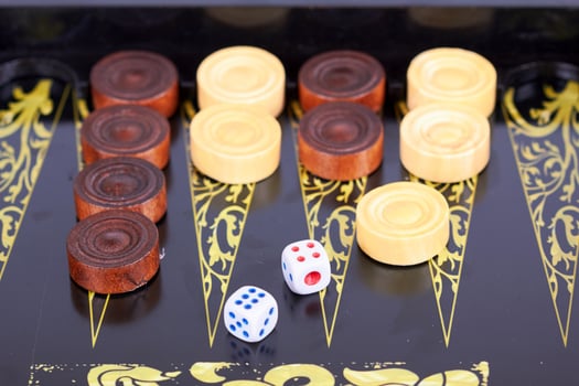 backgammon as background photo
