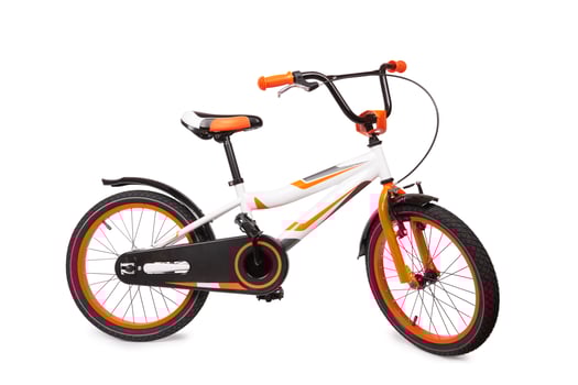 bicycle on white photo