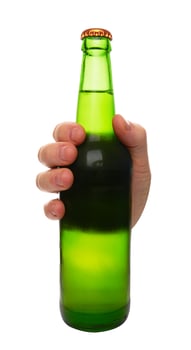 green beer bottle photo