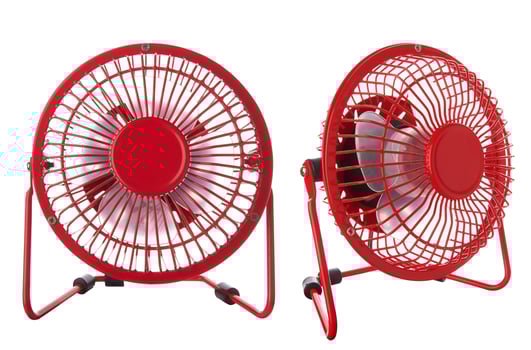 Electric red fan photo