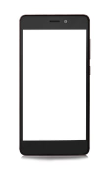 mobile phone isolated photo