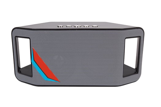 Portable speaker isolated photo