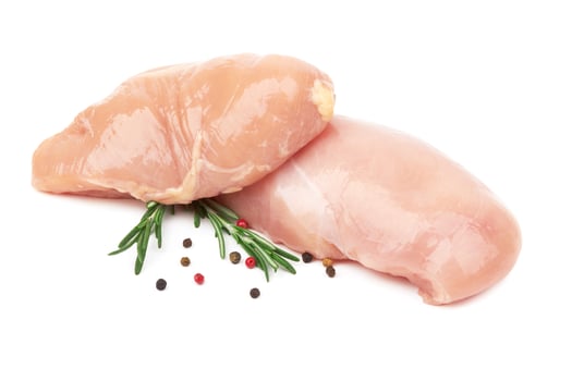Raw chicken fillet photo