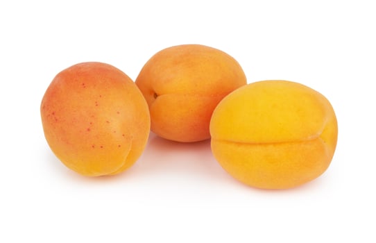 Apricots on white photo