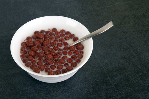 Chocolate cereal balls photo