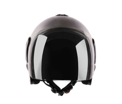 Gray motorcycle helmet photo