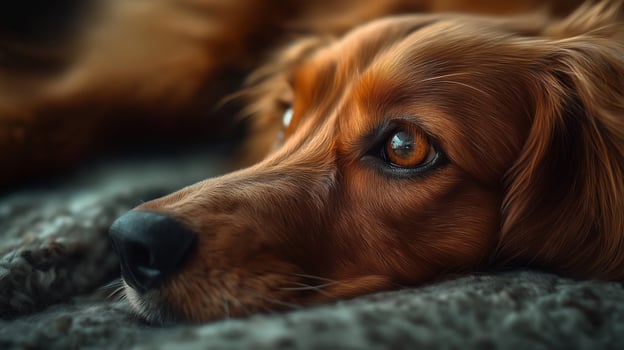 Beautiful realistic photo of a dog closeup portrait