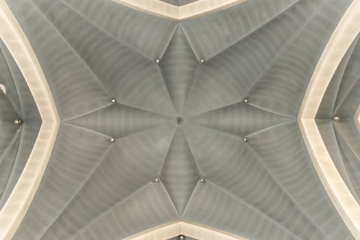 A ceiling with a star pattern on it photo
