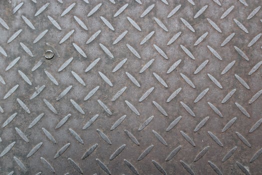 Close-up of a textured metal surface. photo