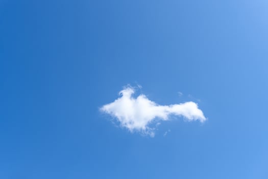 Low angle view of beautiful blue sky with strange shape of clouds in the morning or evening used as natural background texture in decorative art work photo