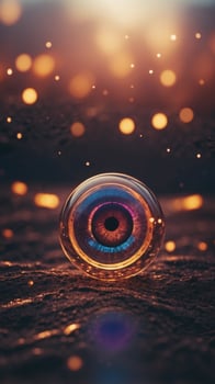 Digital Eye Technological Influence and Futuristic Concept. photo