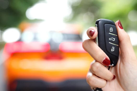 New car keys with special low interest loan offers. photo