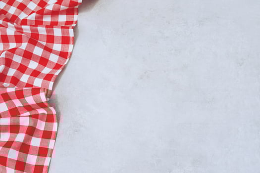 red white plaid tablecloth background photo