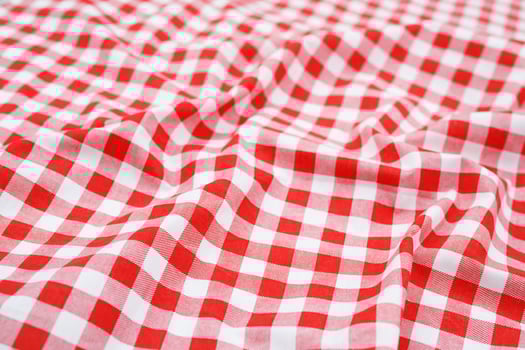 red white plaid tablecloth background photo