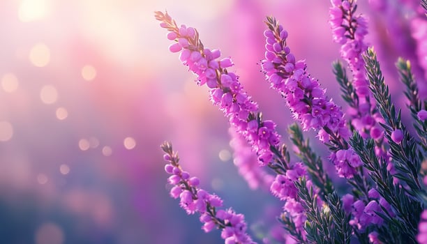 Lavender beauty flower vibrant blossom petal nature plant blurred dark background photo