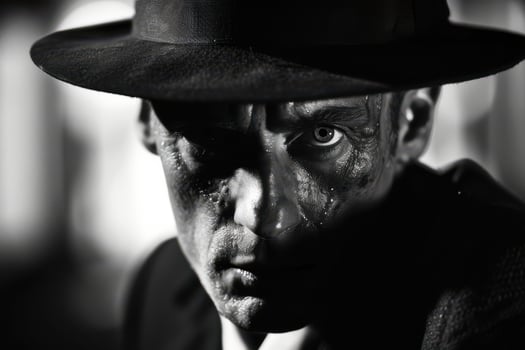 Stylish Portrait of a Classic Gangster photo