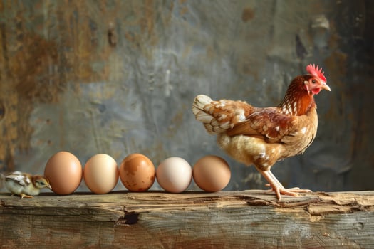 From Egg to Young Bird Through Stages of Growth photo