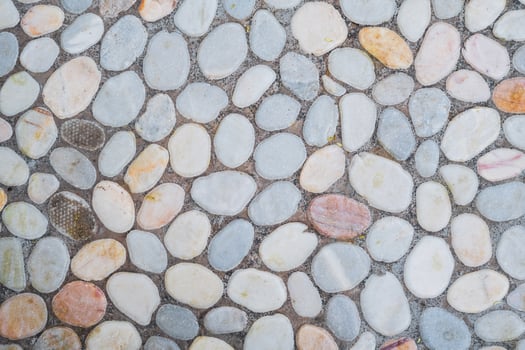 Grey background of cobblestone pavement. photo