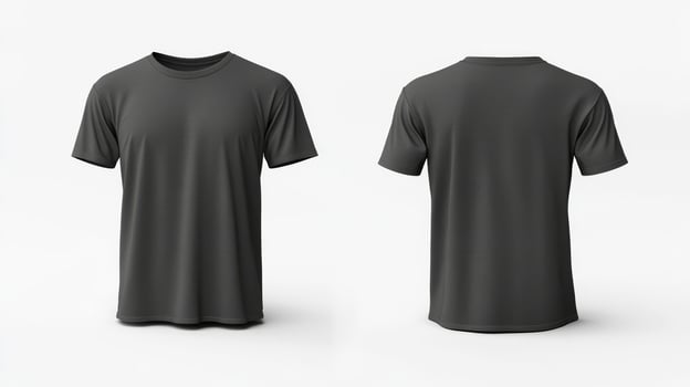 This black tshirt mockup is perfect for displaying apparel graphics and branding, ideal for fashion enthusiasts and designers wanting to impress with eyecatching, stylish presentations photo
