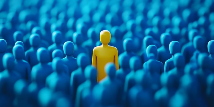 This concept underscores the complex process of identifying unique candidates in recruitment, emphasizing the crucial role of talent acquisition within the broader human resources field photo